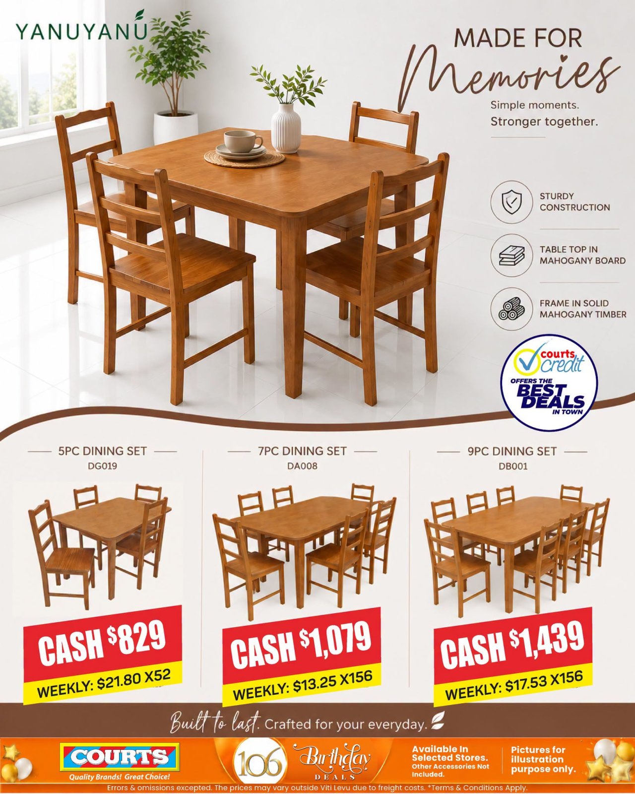 Yanuyanu Dining Sets