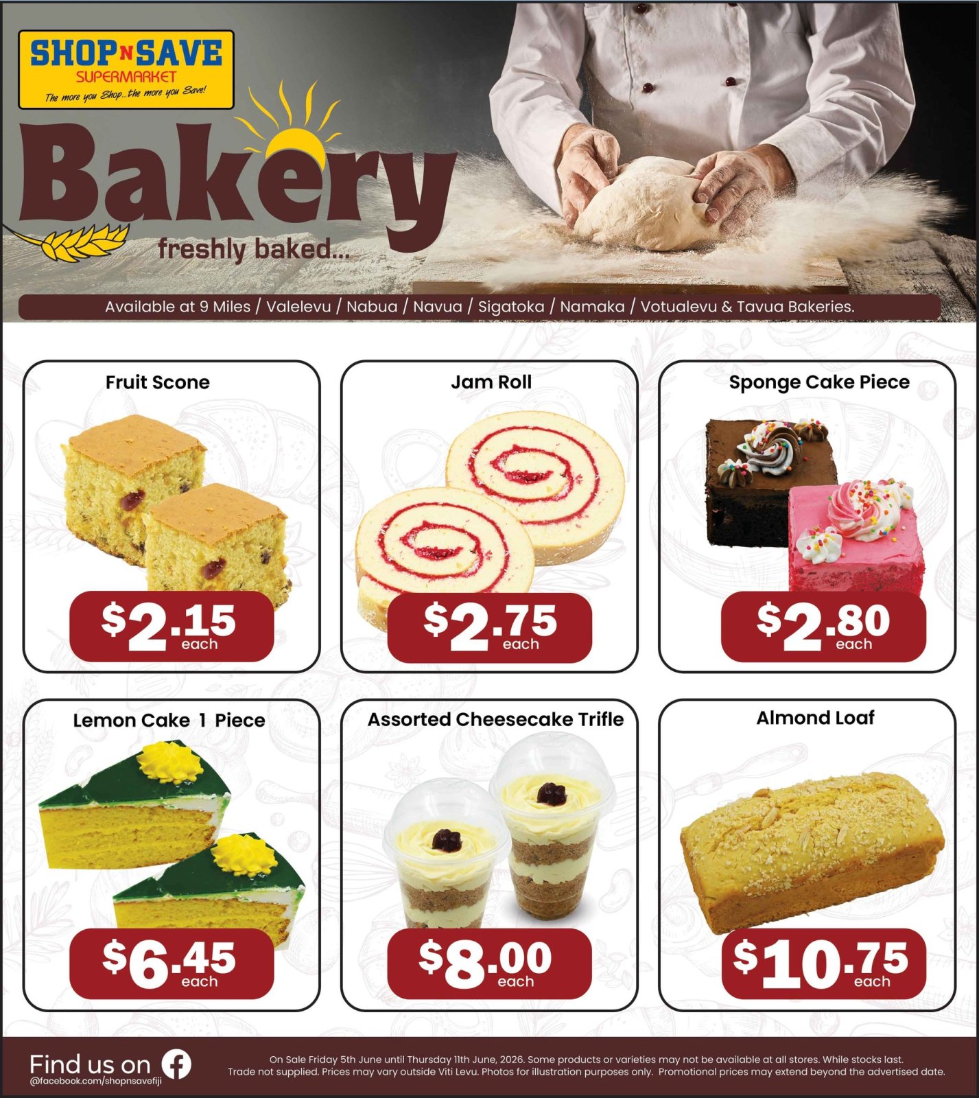 Shop n Save Bakery Freshly Baked Specials - Page 1