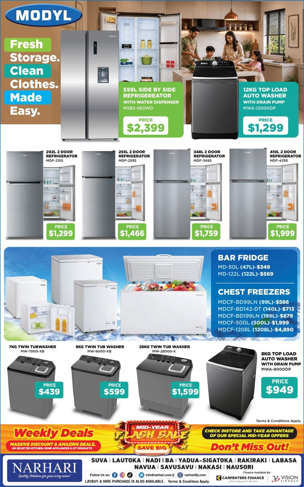 Modyl Fresh Storage, Clean Clothes Mid-Year Sale