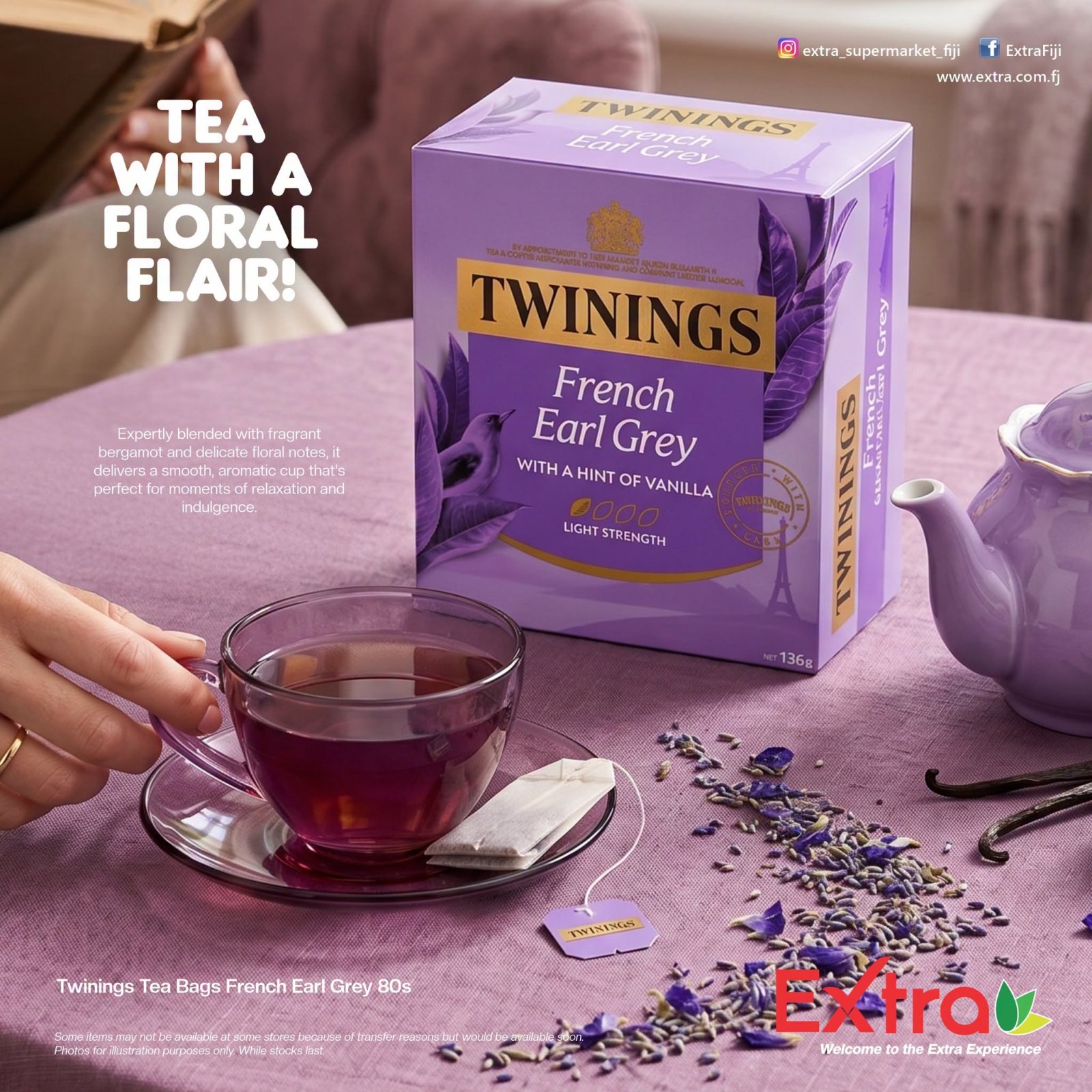 Twinings French Earl Grey Tea Bags 80's