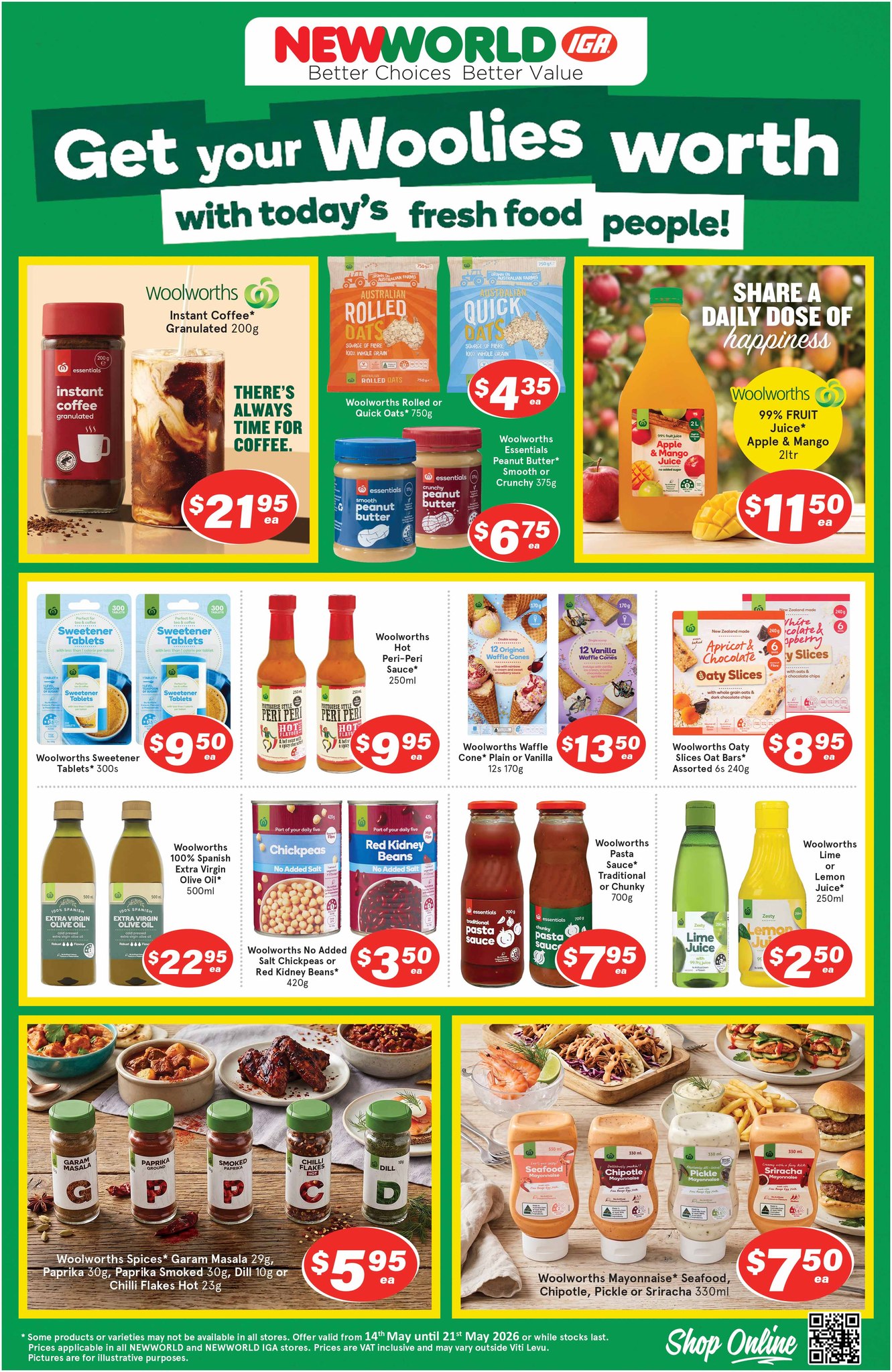 Get your Woolies worth with today's fresh food people