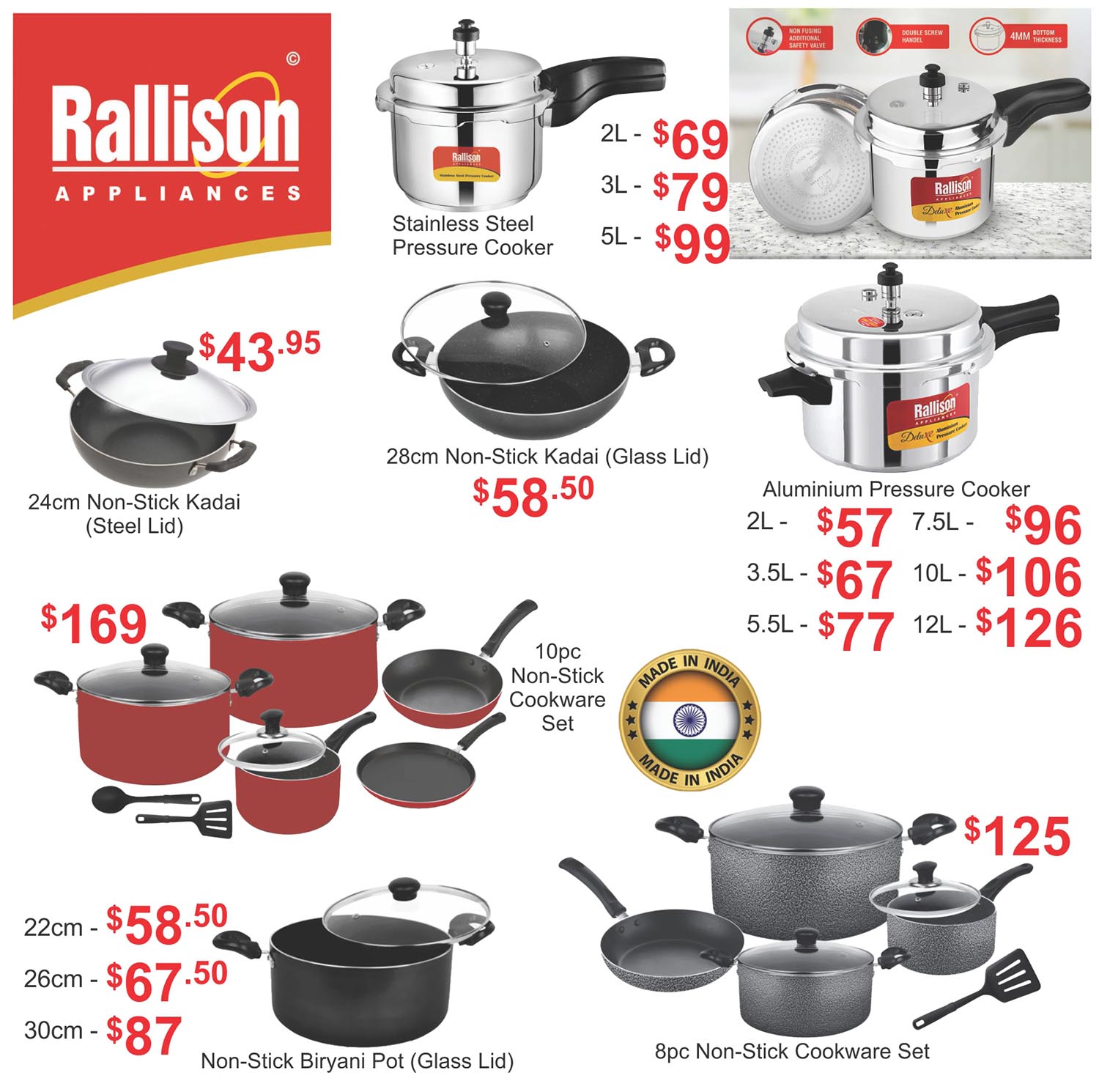 Rallison Cookware - Pressure Cookers & Cookware