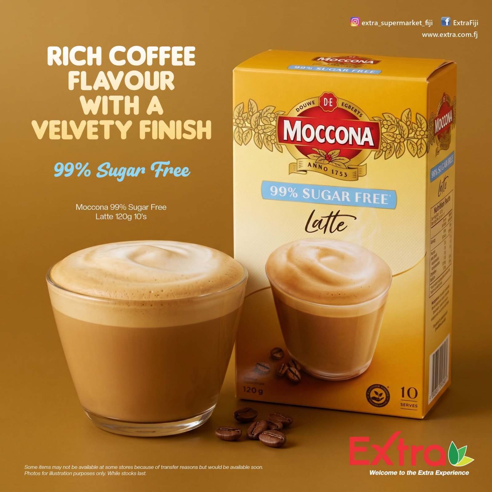 Moccona 99% Sugar Free Latte 10's