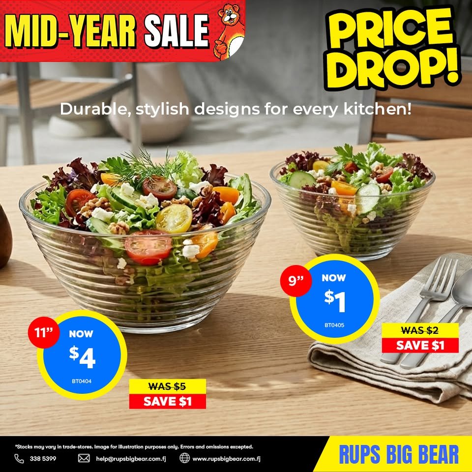 Mid-Year Sale – Glass Bowls Price Drop