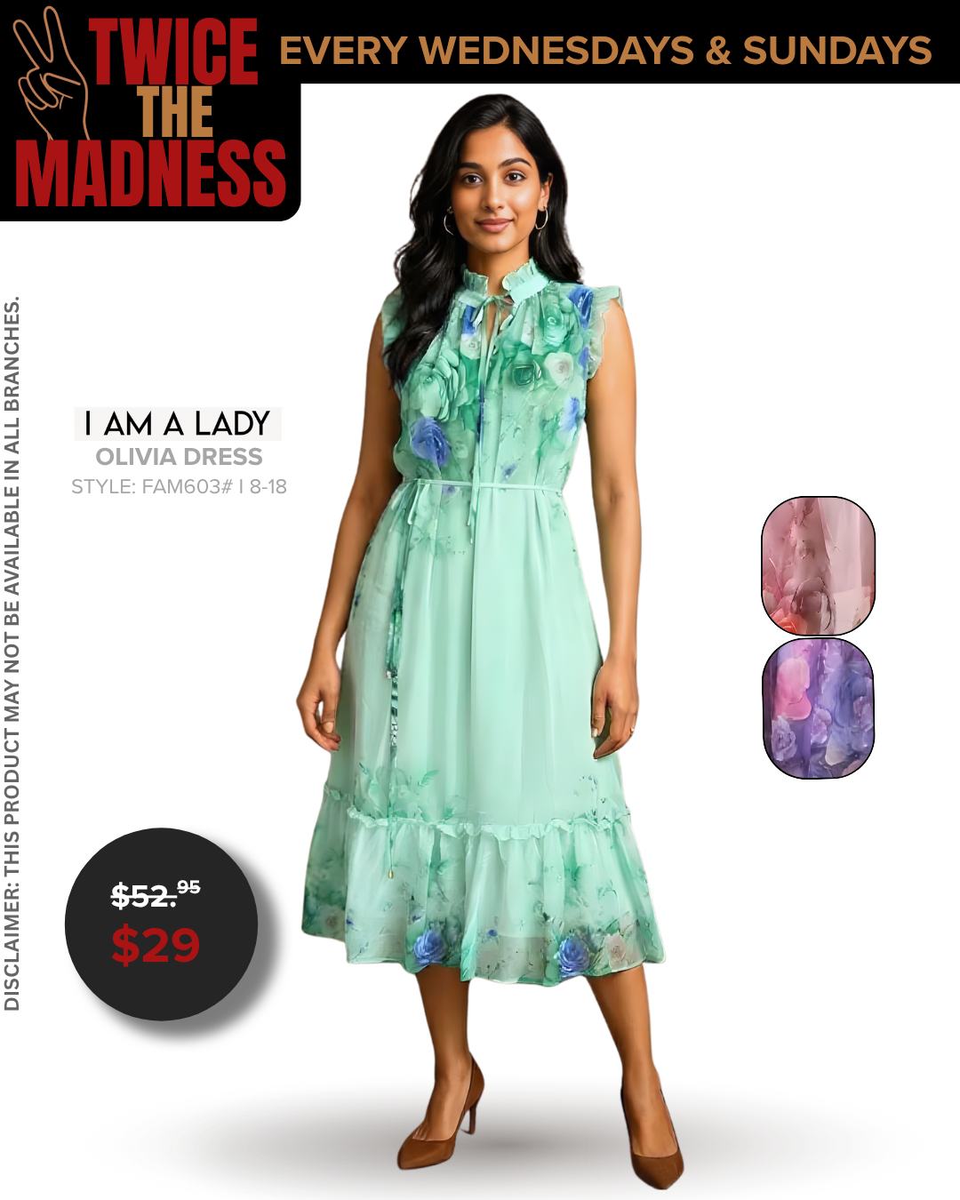 Olivia Dress - Twice the Madness Sale