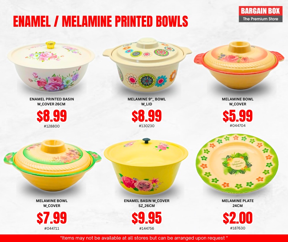 Enamel / Melamine Printed Bowls - Page 1