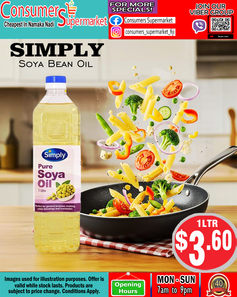 Simply Pure Soya Bean Oil 1L