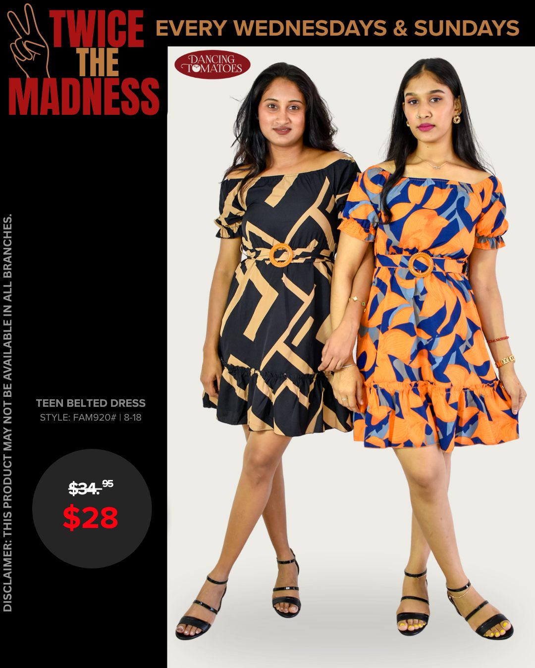 Teen Belted Dress