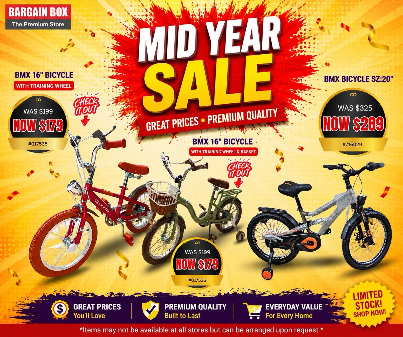 Mid Year Sale – BMX Bicycles