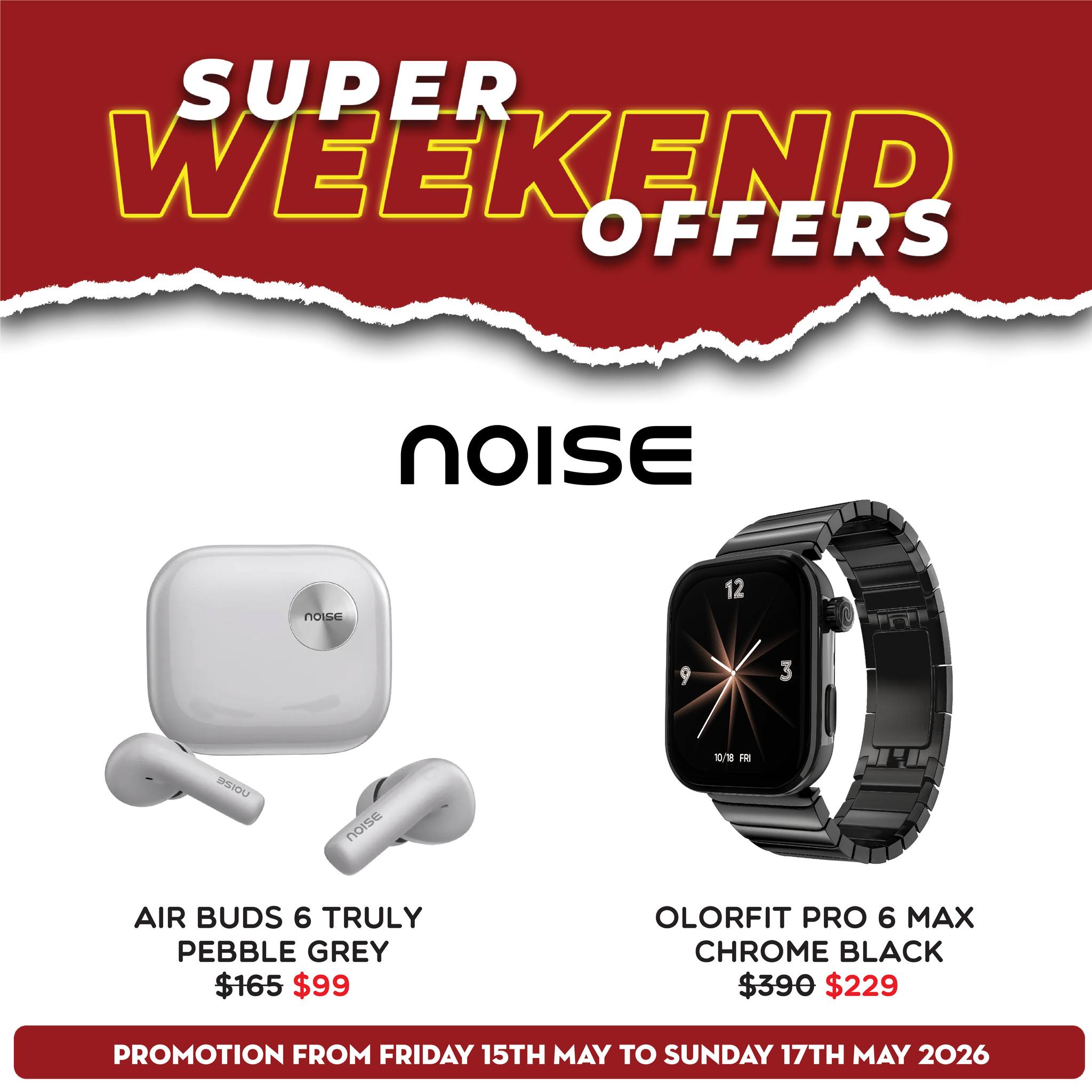 Super Weekend Offers - Noise Products