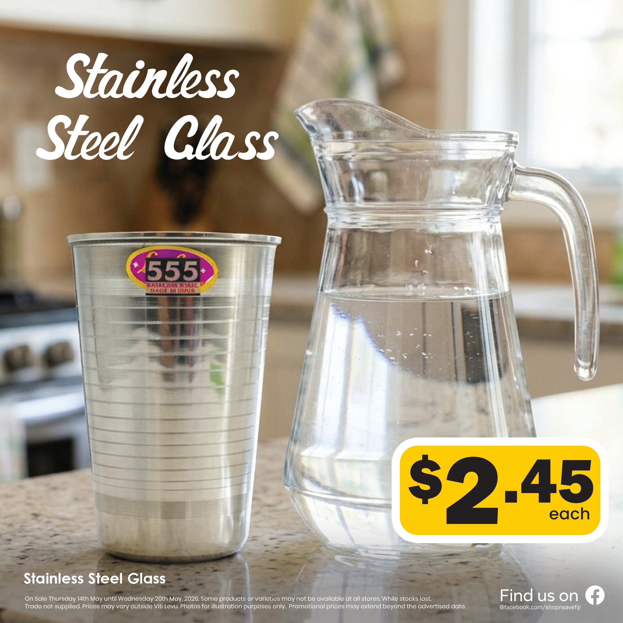 Stainless Steel Glass