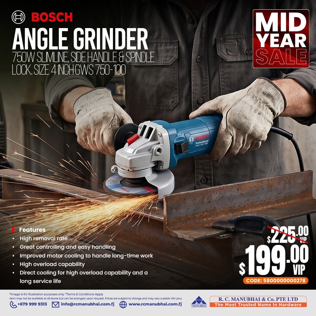 Bosch Angle Grinder 750W - Mid Year Sale