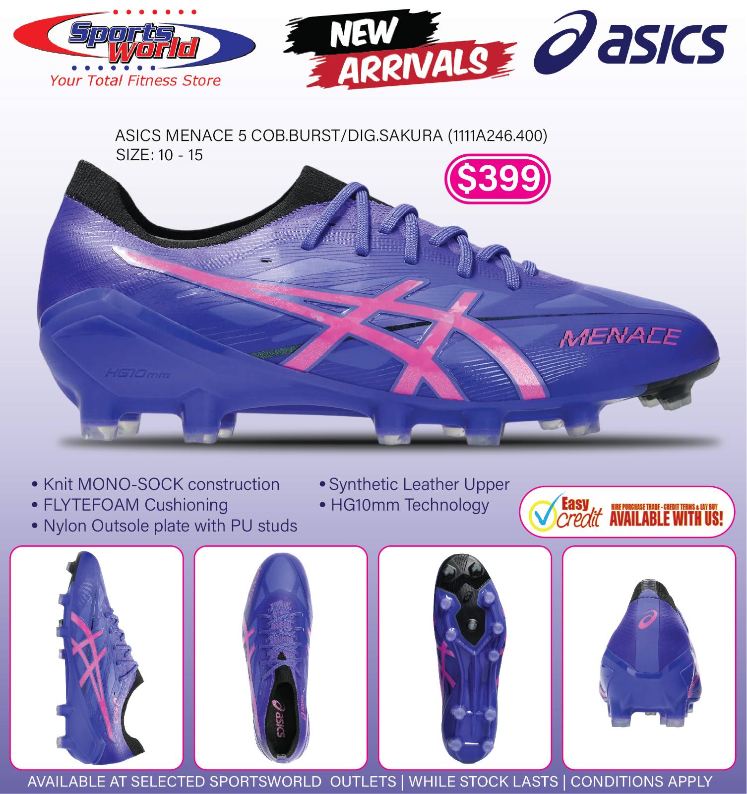 ASICS Menace 5 COB.Burst/Dig.Sakura