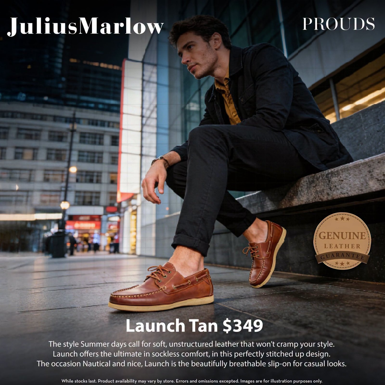 Julius Marlow Launch Tan Boat Shoes
