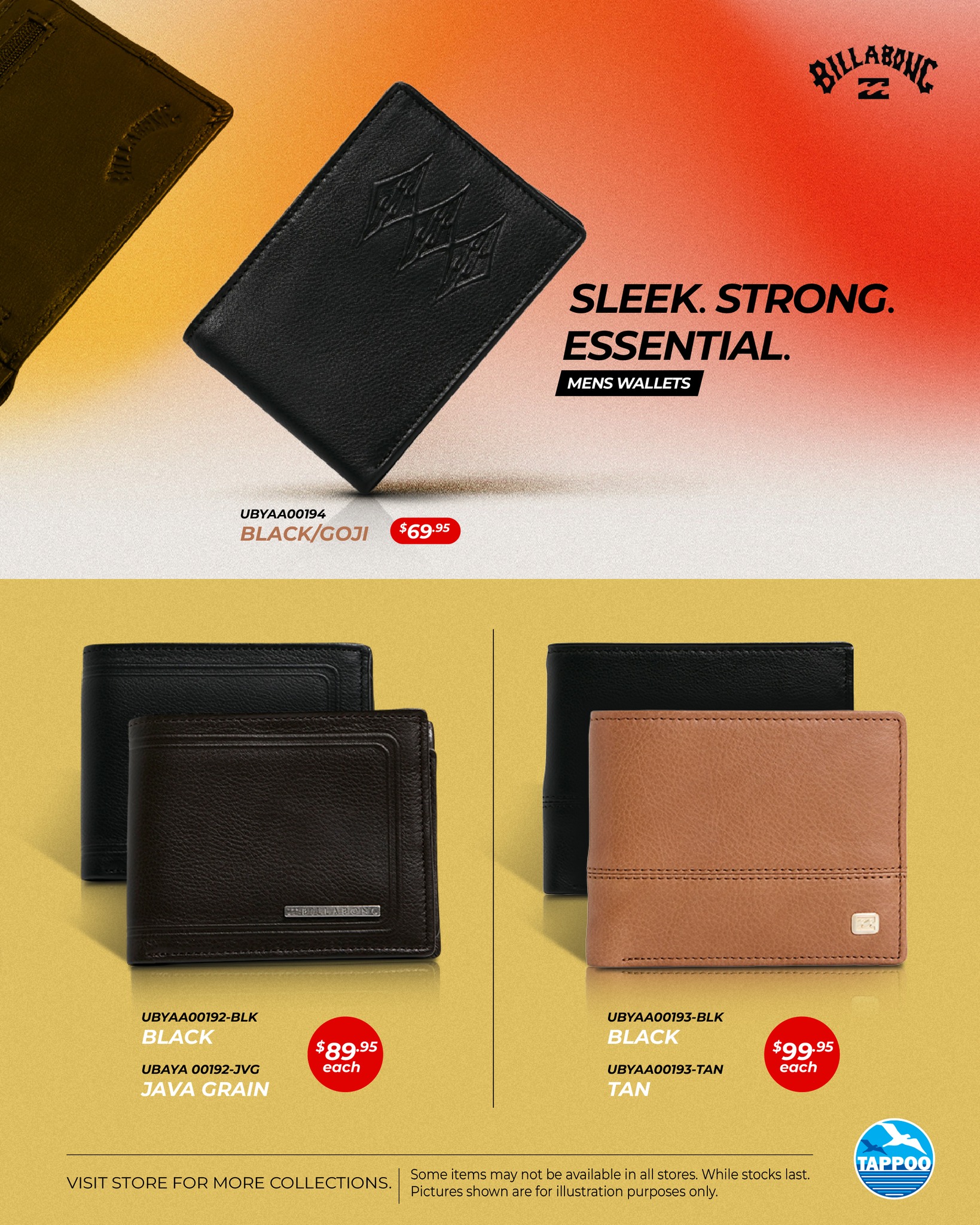 Billabong Mens Wallets Collection