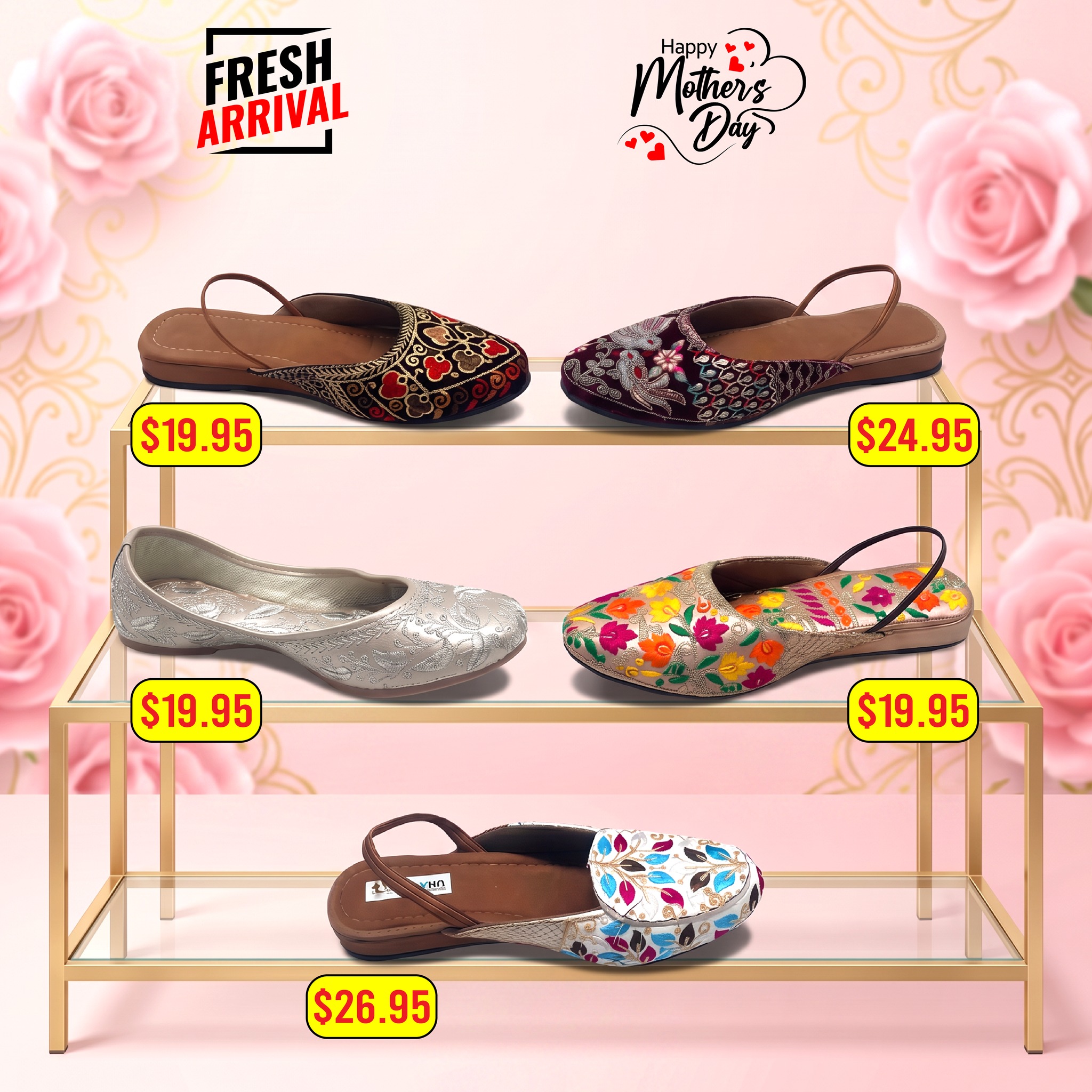 Happy Mother's Day Fresh Arrival Footwear