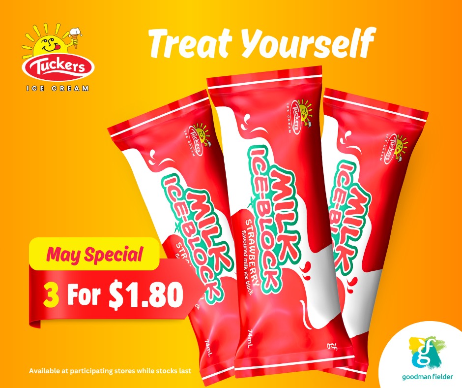 Tuckers Milk Ice Block
