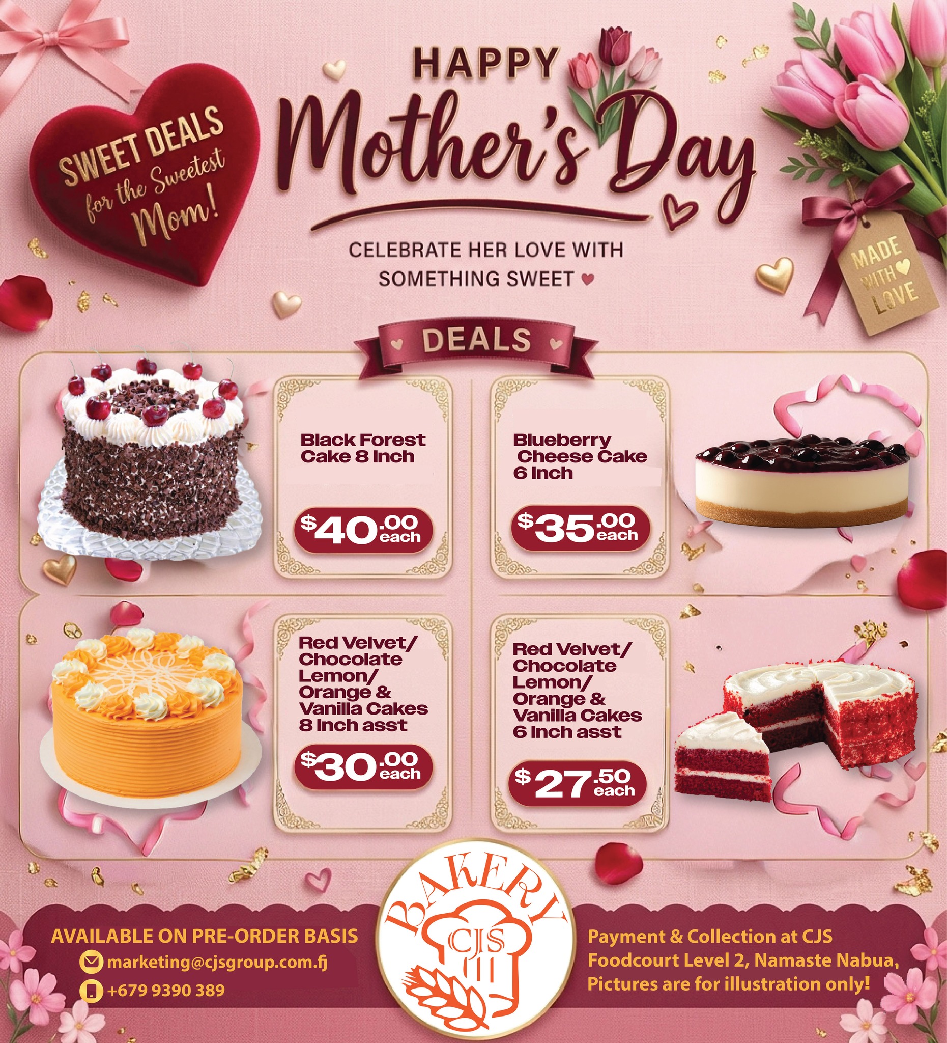 Mother's Day Cake Specials