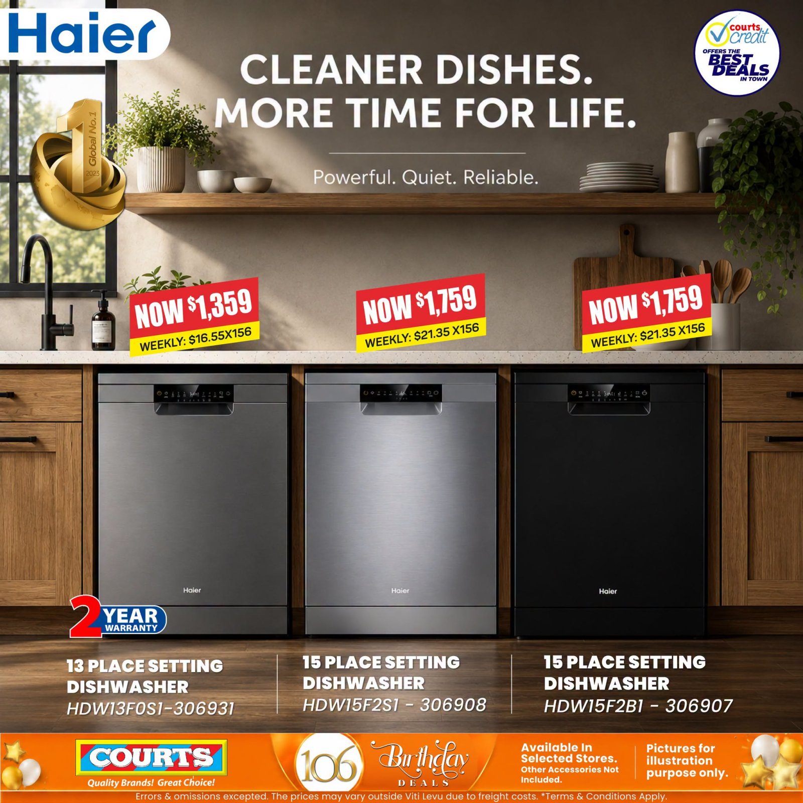 Haier Dishwashers – Cleaner Dishes, More Time for Life