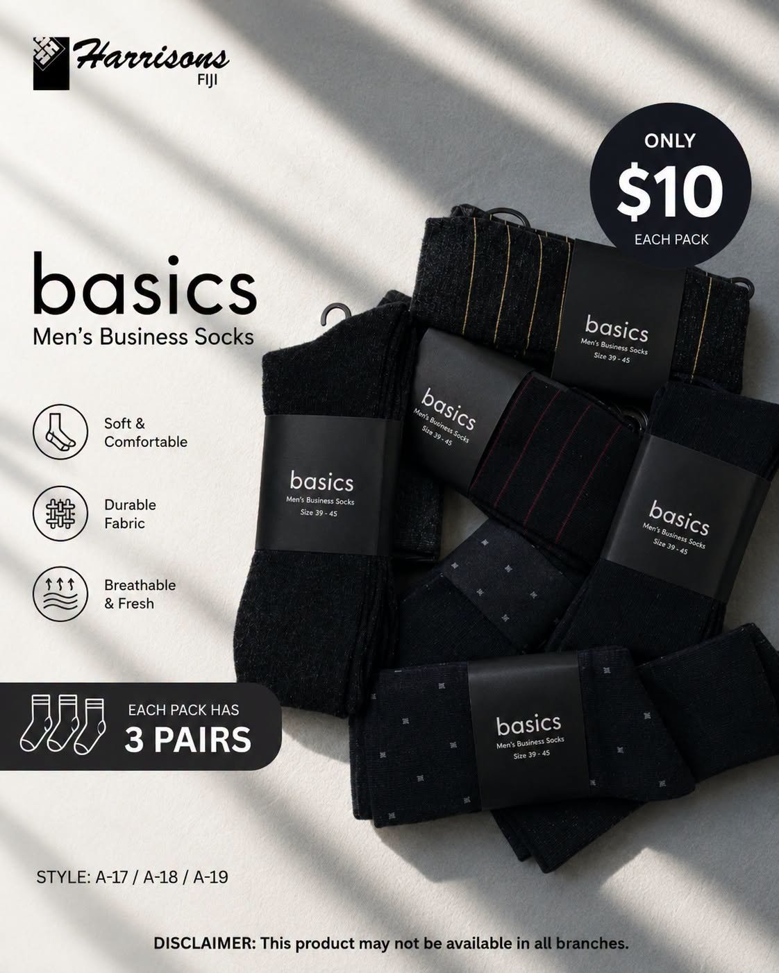 Basics Men's Business Socks