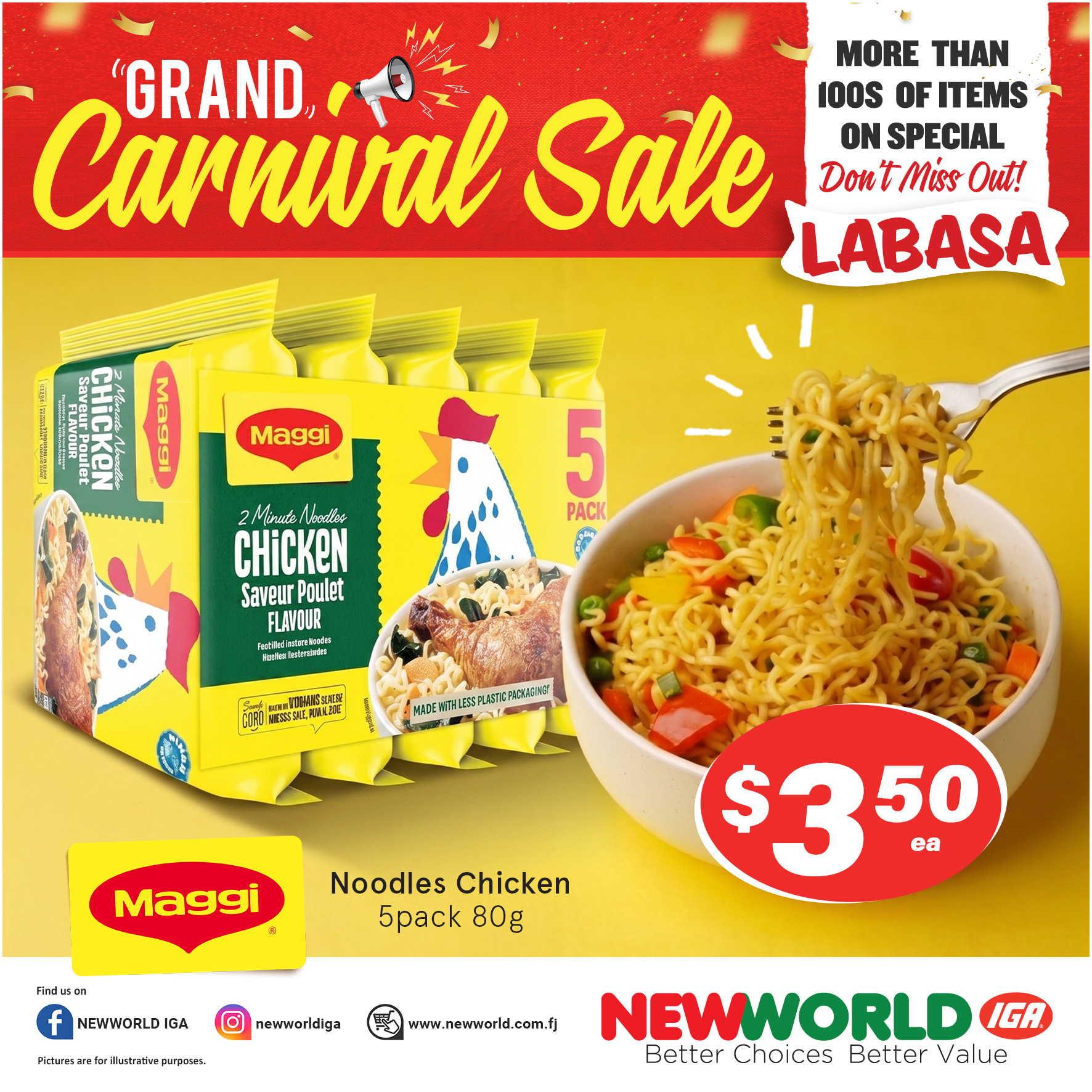 Grand Carnival Sale - Maggi Noodles Chicken