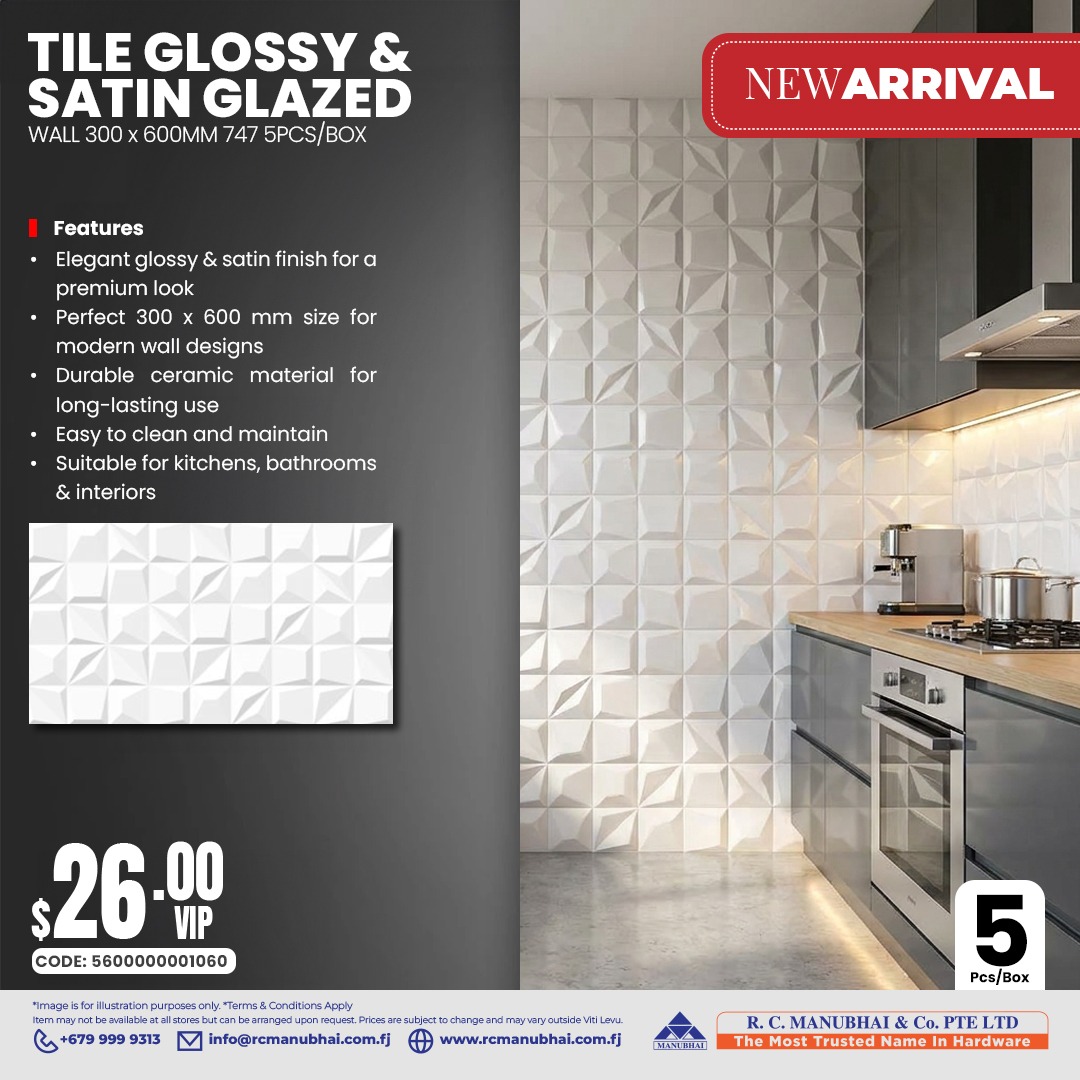 Tile Glossy & Satin Glazed Wall Tiles
