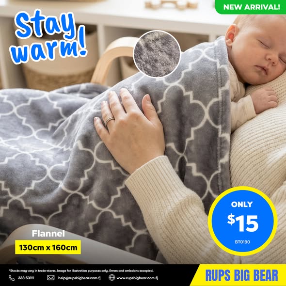 Flannel Baby Blanket - Stay Warm