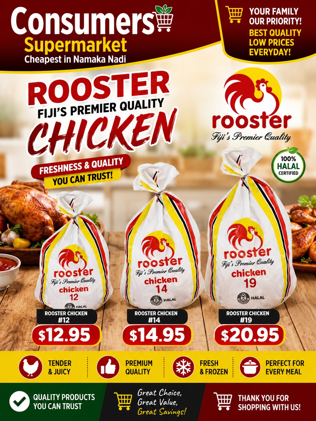 Rooster Chicken — Fiji's Premier Quality