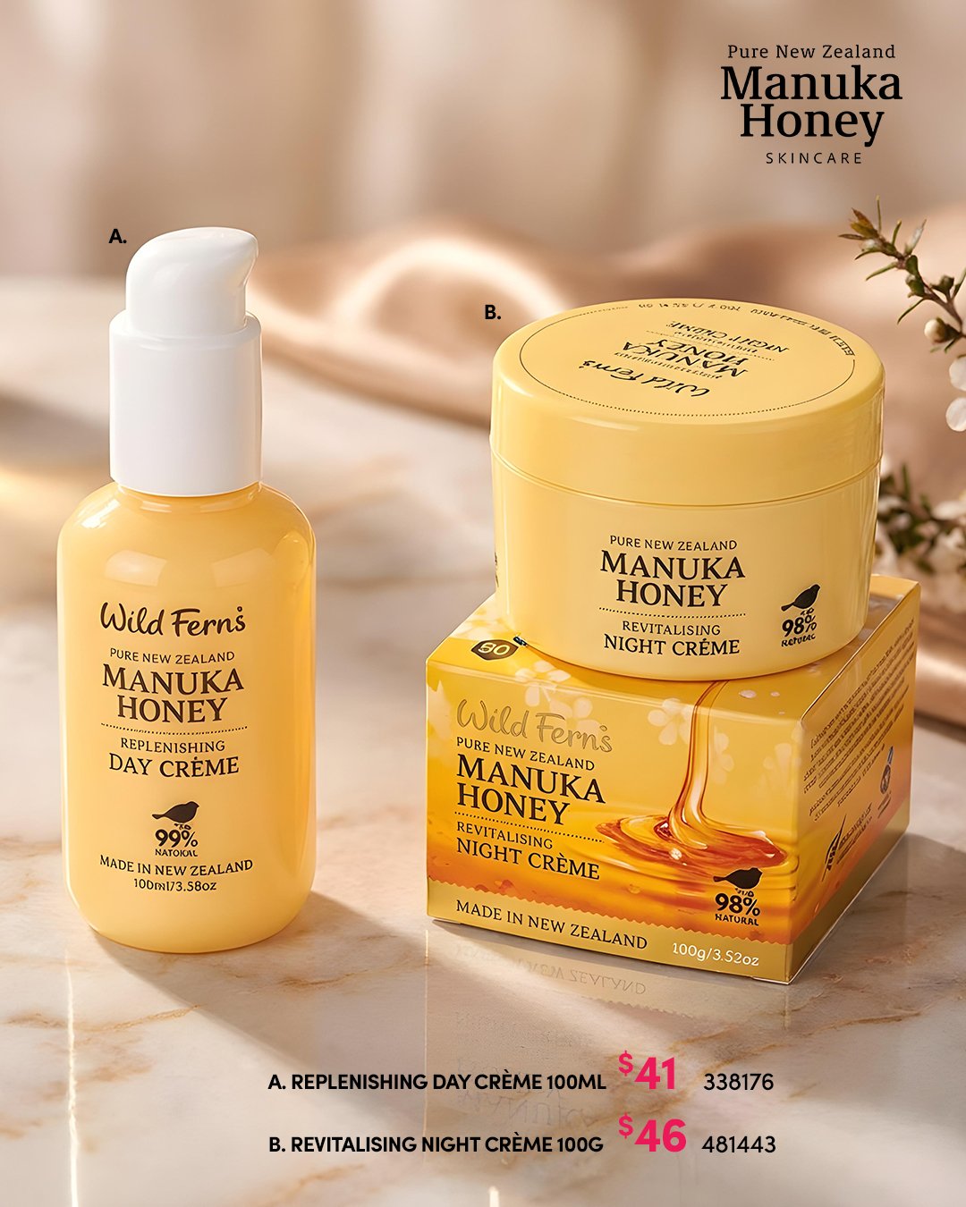 Wild Ferns Manuka Honey Skincare - Page 1