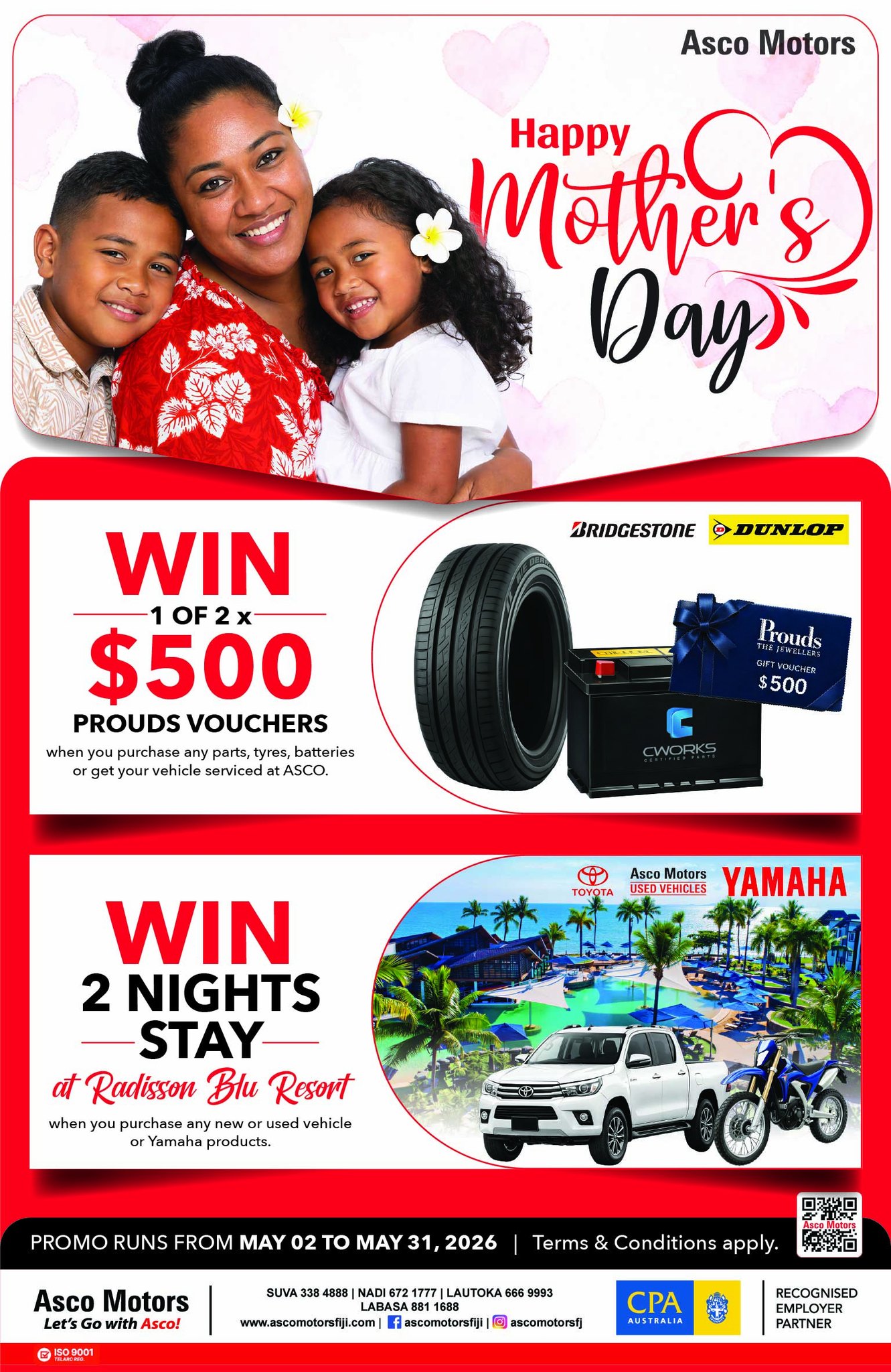 Asco Motors Mother's Day Promotion & Prize Draw