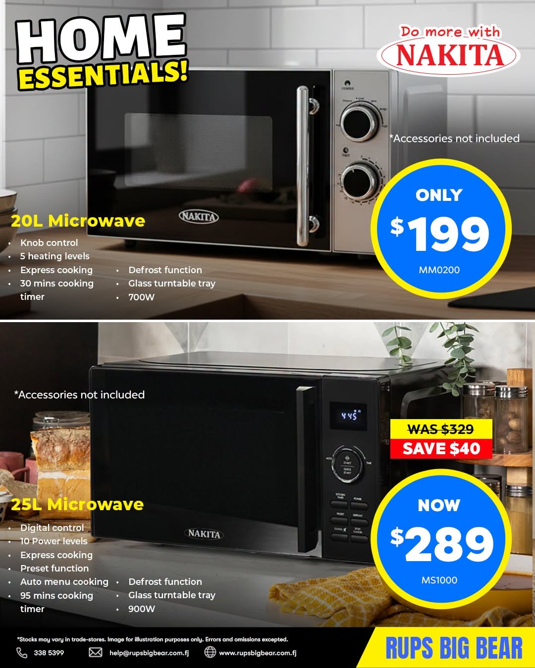 Home Essentials: Nakita Microwaves