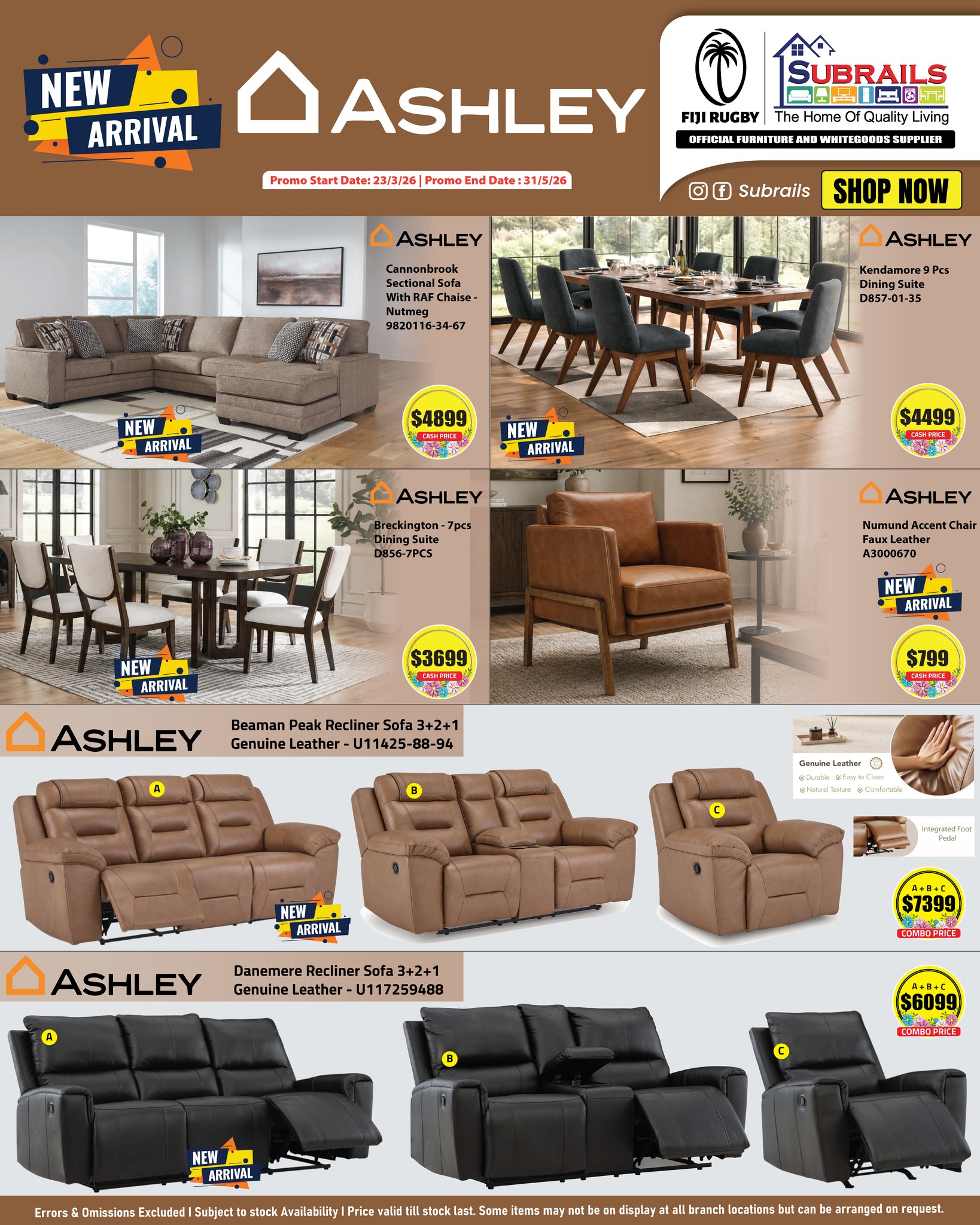 Ashley Furniture New Arrivals – May 2026