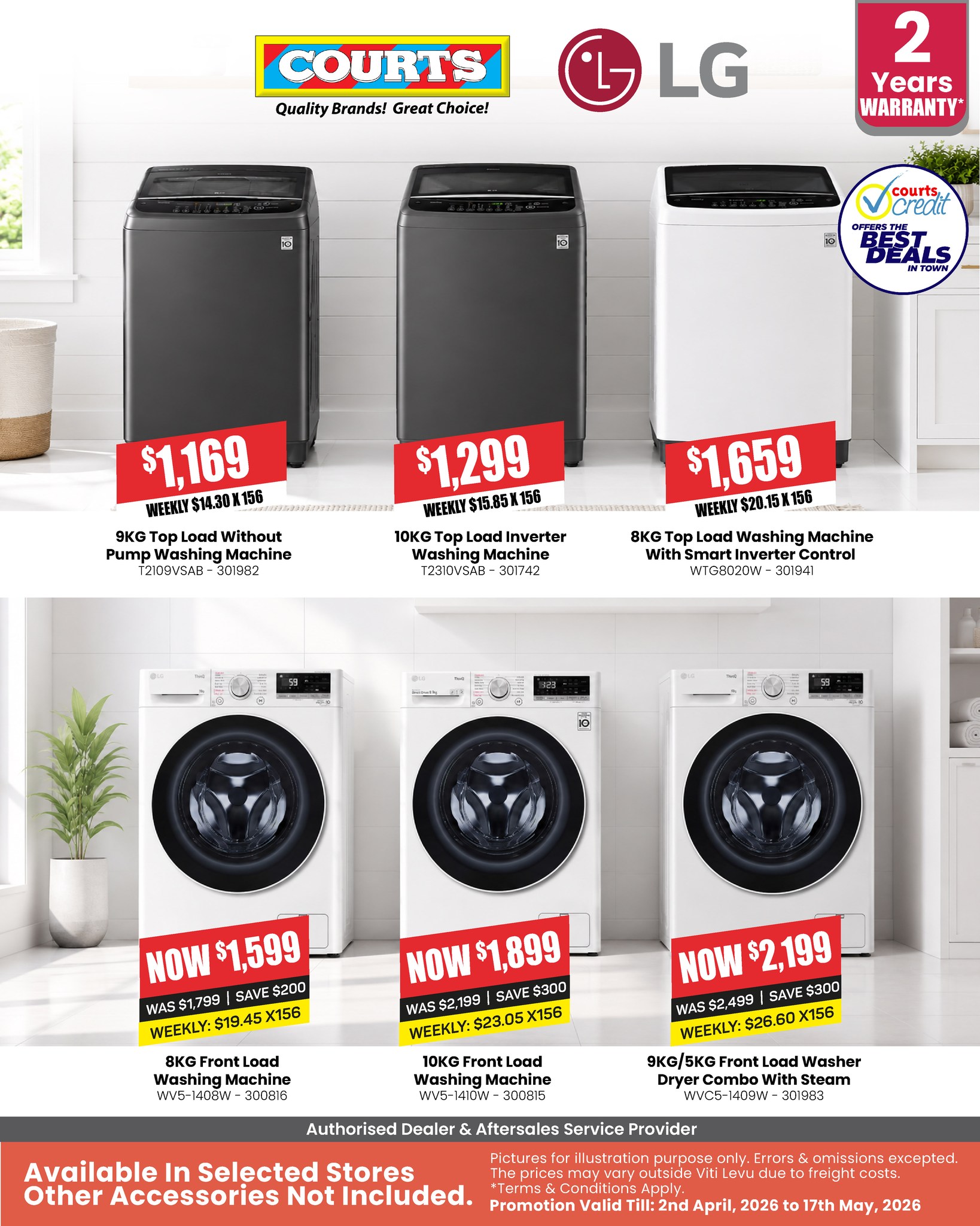 LG Washing Machines & Washer Dryers Sale