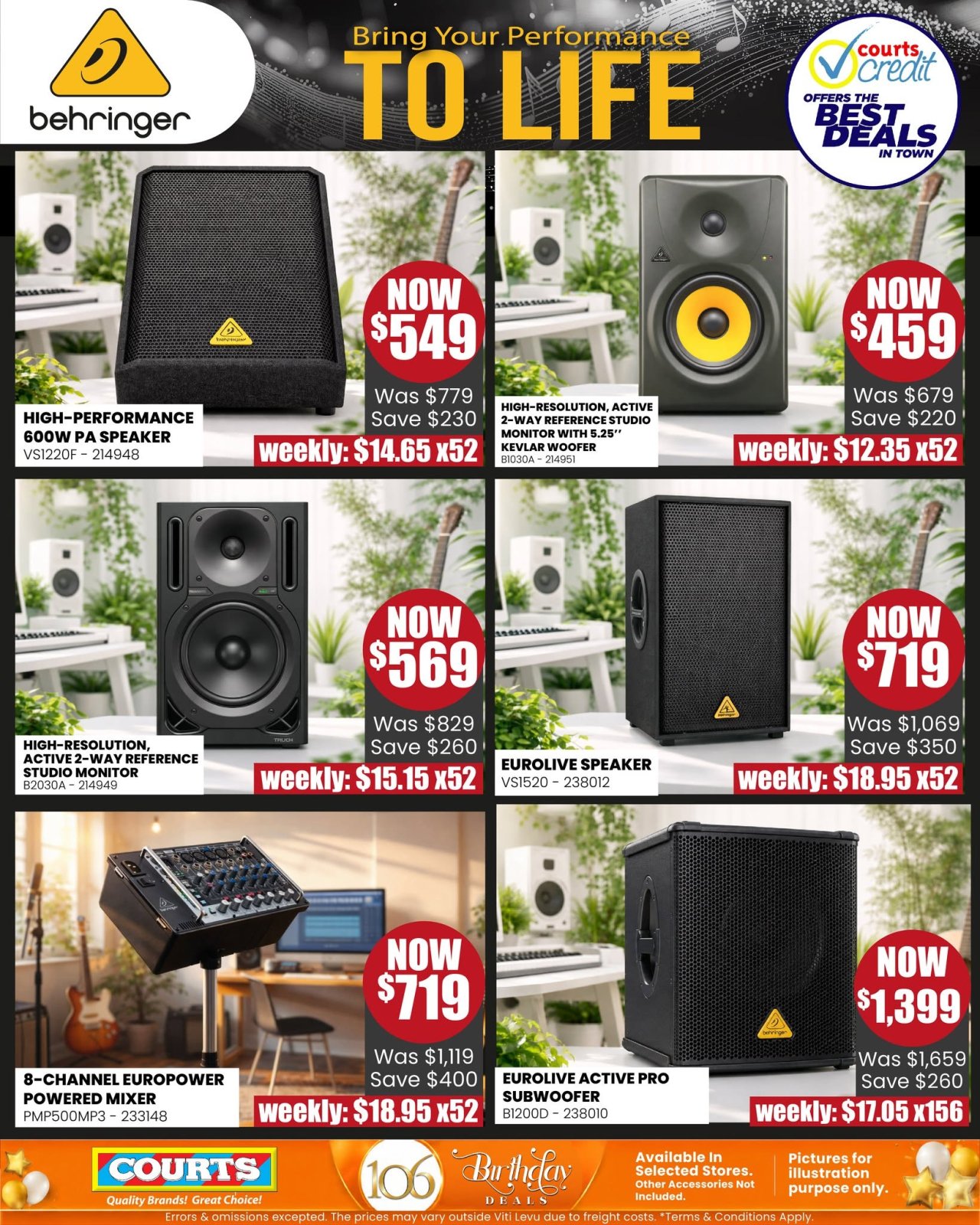Behringer Audio Equipment Sale
