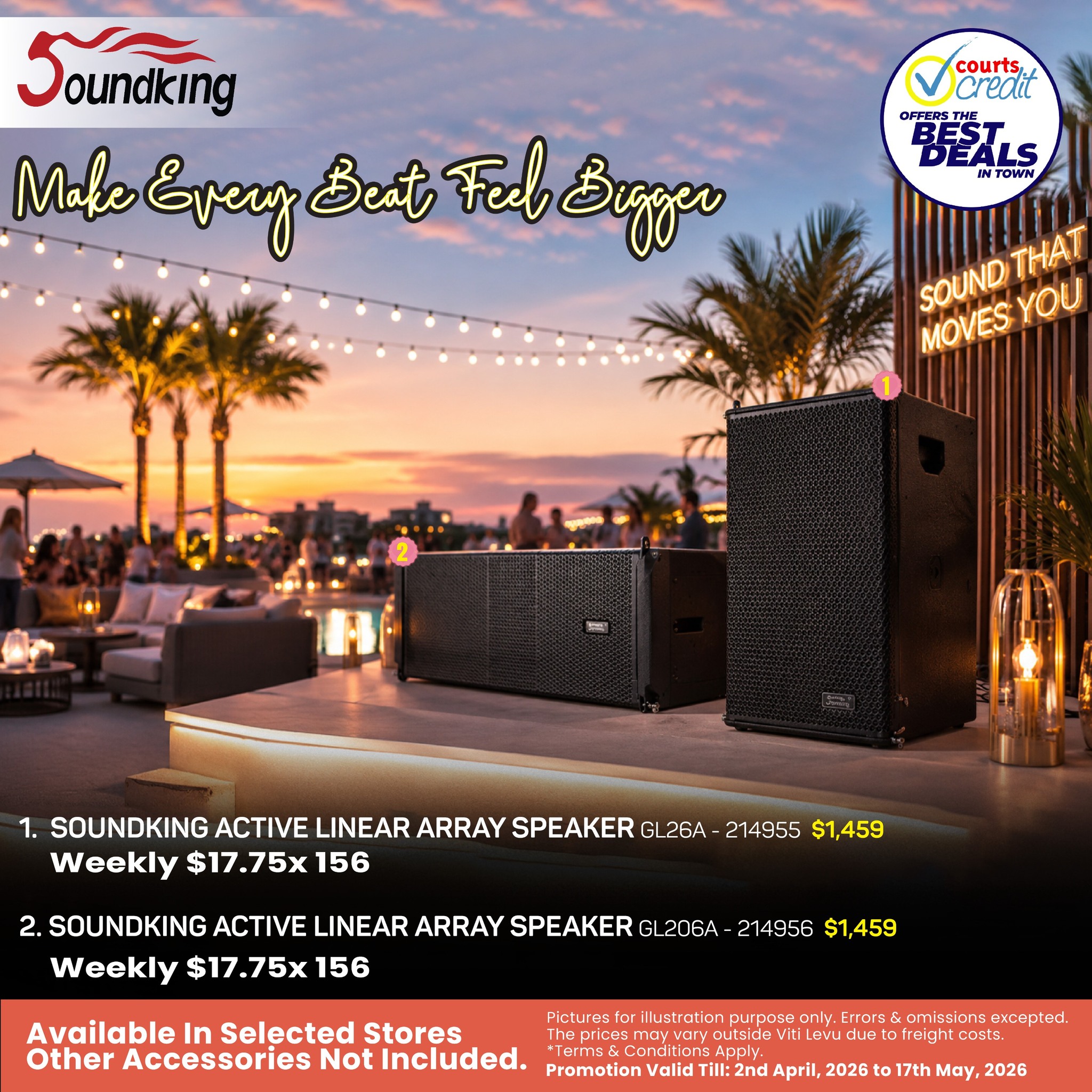 Soundking Active Linear Array Speakers
