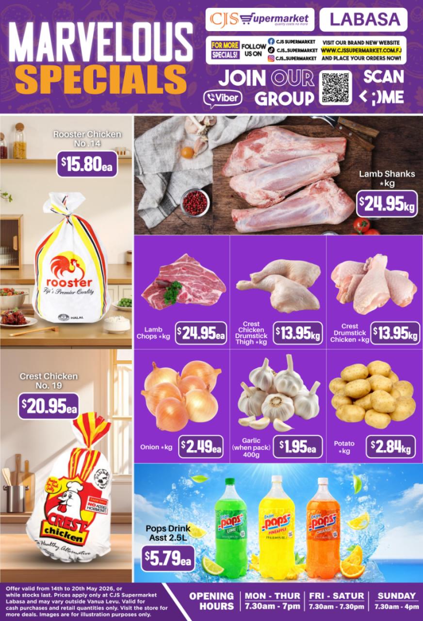 Marvelous Specials - CJS Supermarket Labasa