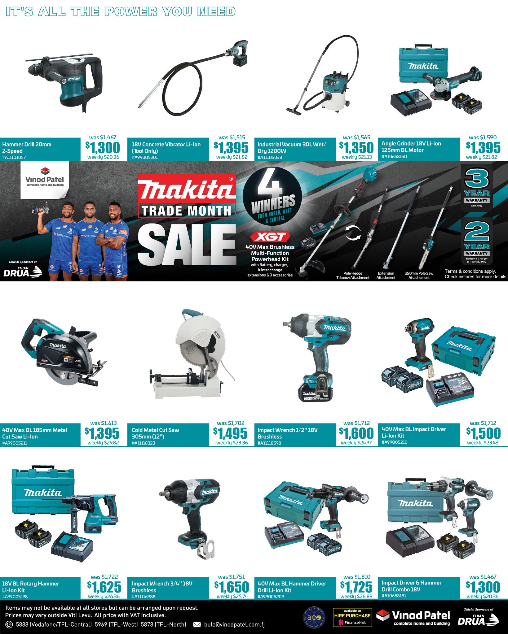Makita Trade Month Sale – Power Tools & Accessories