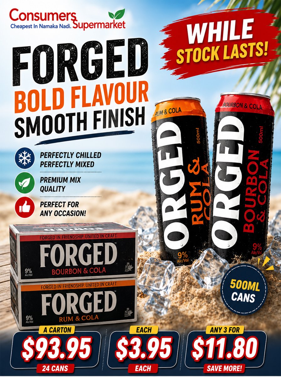FORGED Bourbon & Cola / Rum & Cola