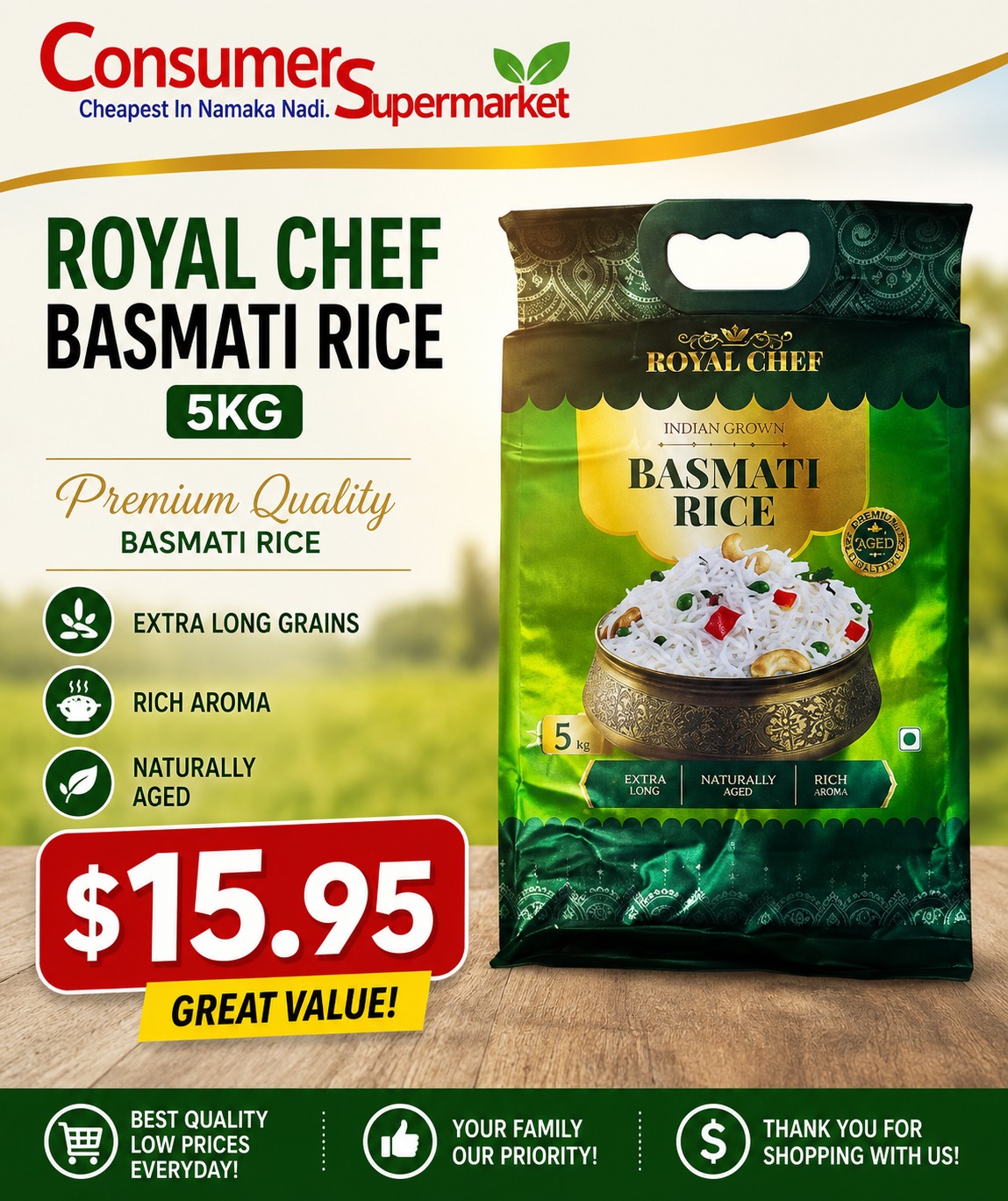 Royal Chef Basmati Rice 5kg