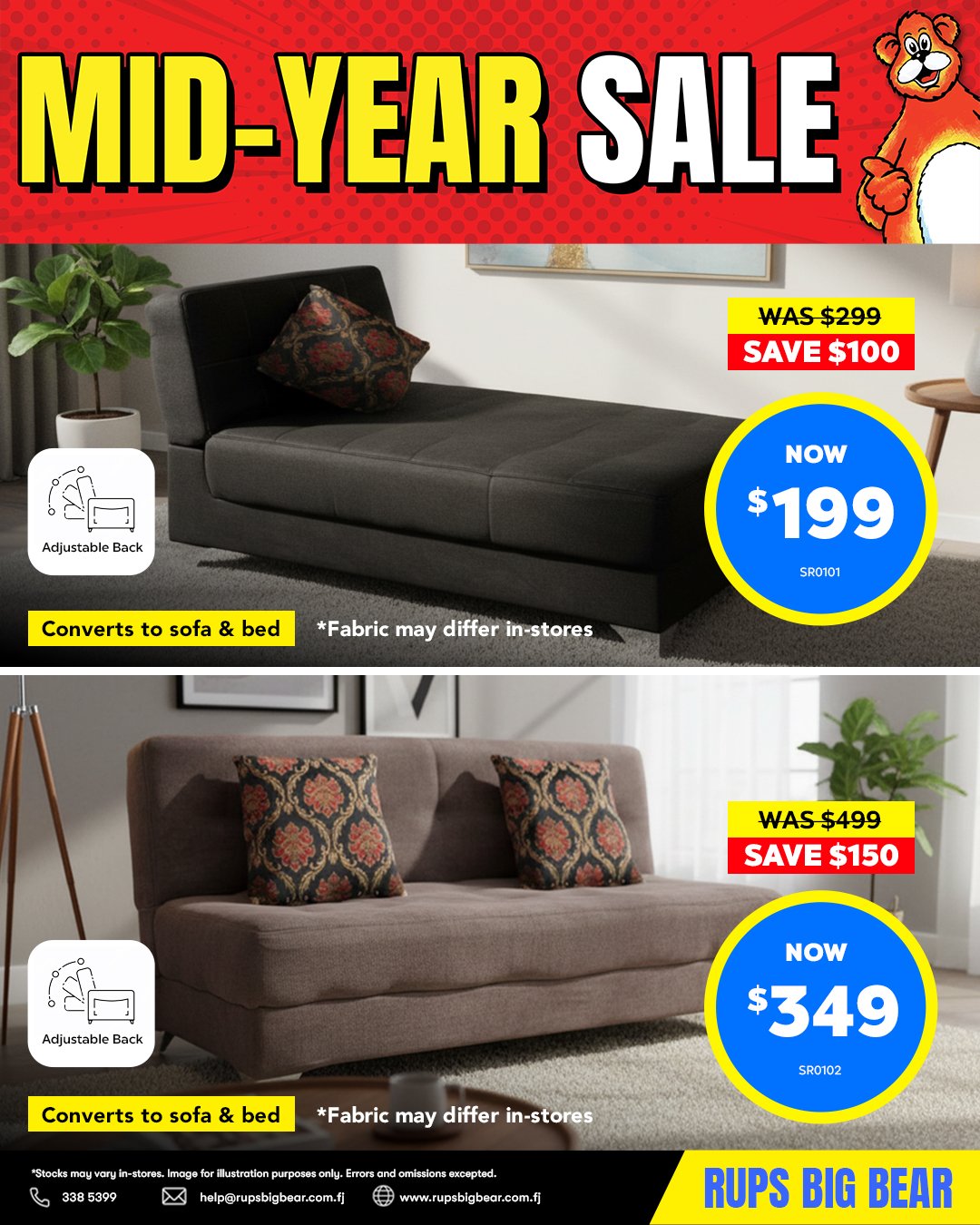 Mid-Year Sofa Beds Sale - Page 1