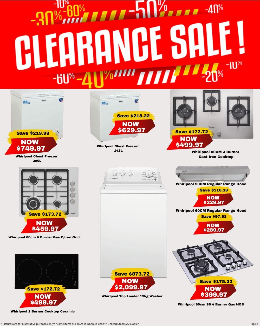 Clearance Sale - Whirlpool Appliances - Page 1
