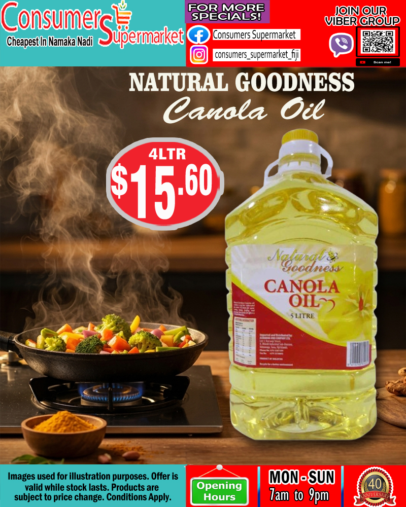 Natural Goodness Canola Oil 4L