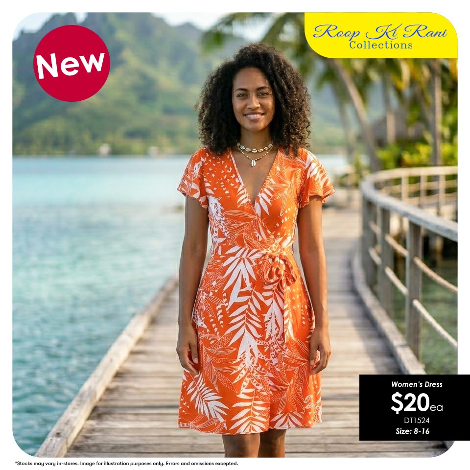 Women's Dress - Orange Floral Print