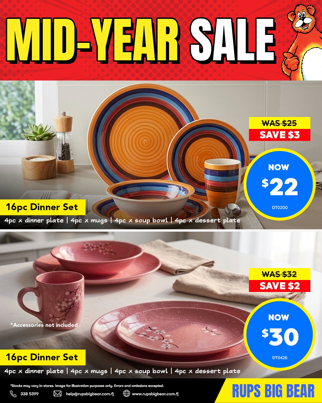 Mid-Year Sale – 16pc Dinner Sets - Page 1