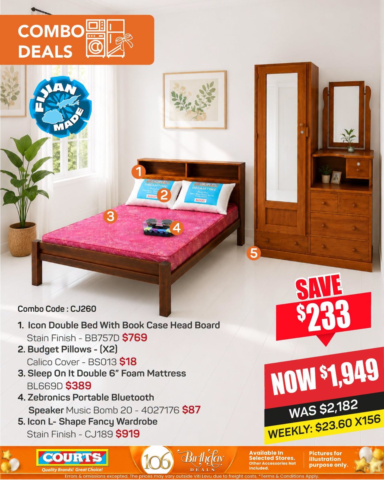 Dream Bedroom Combo Deal - Save $233