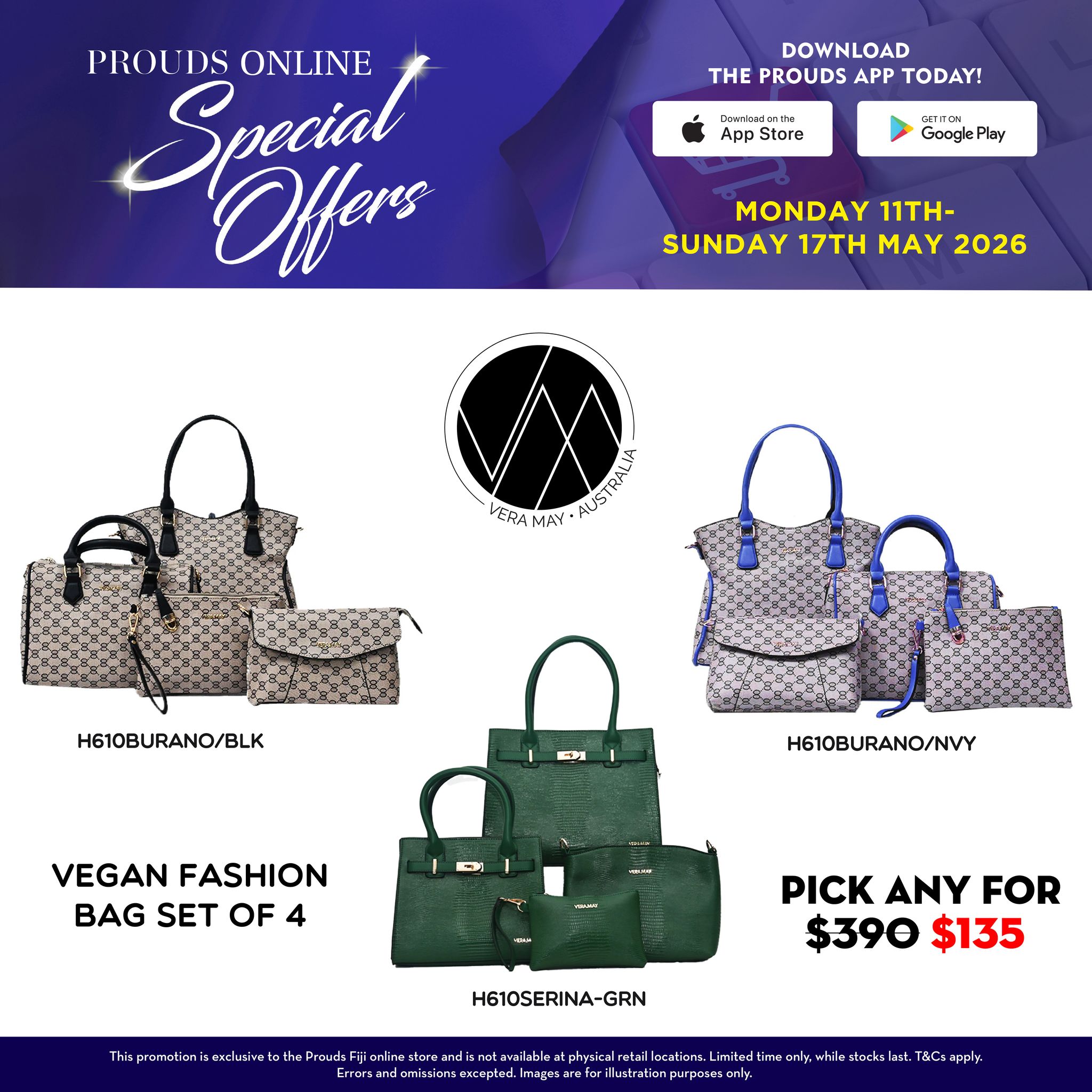 Vegan Fashion Bag Set of 4 - Special Offers