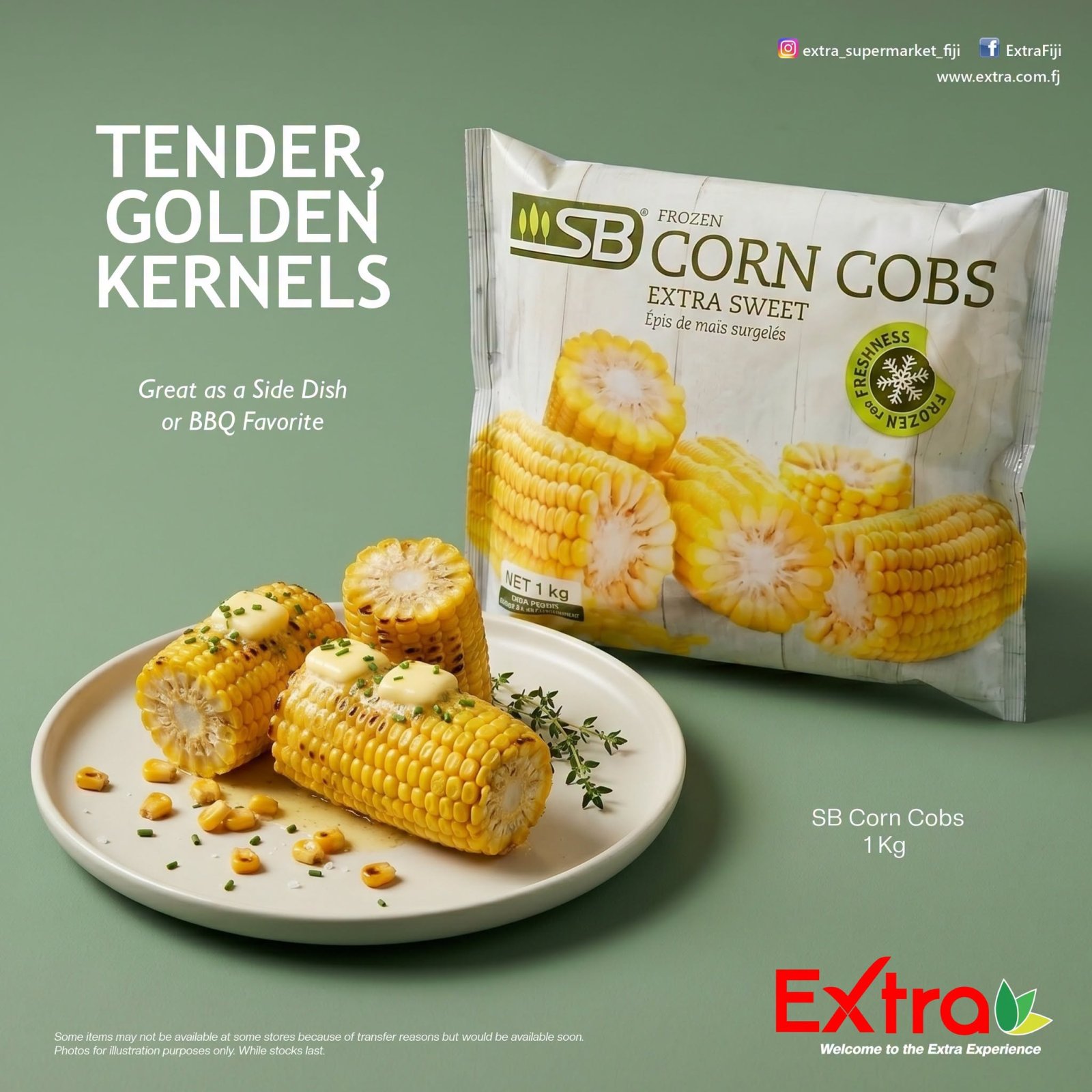 SB Frozen Corn Cobs – Extra Sweet
