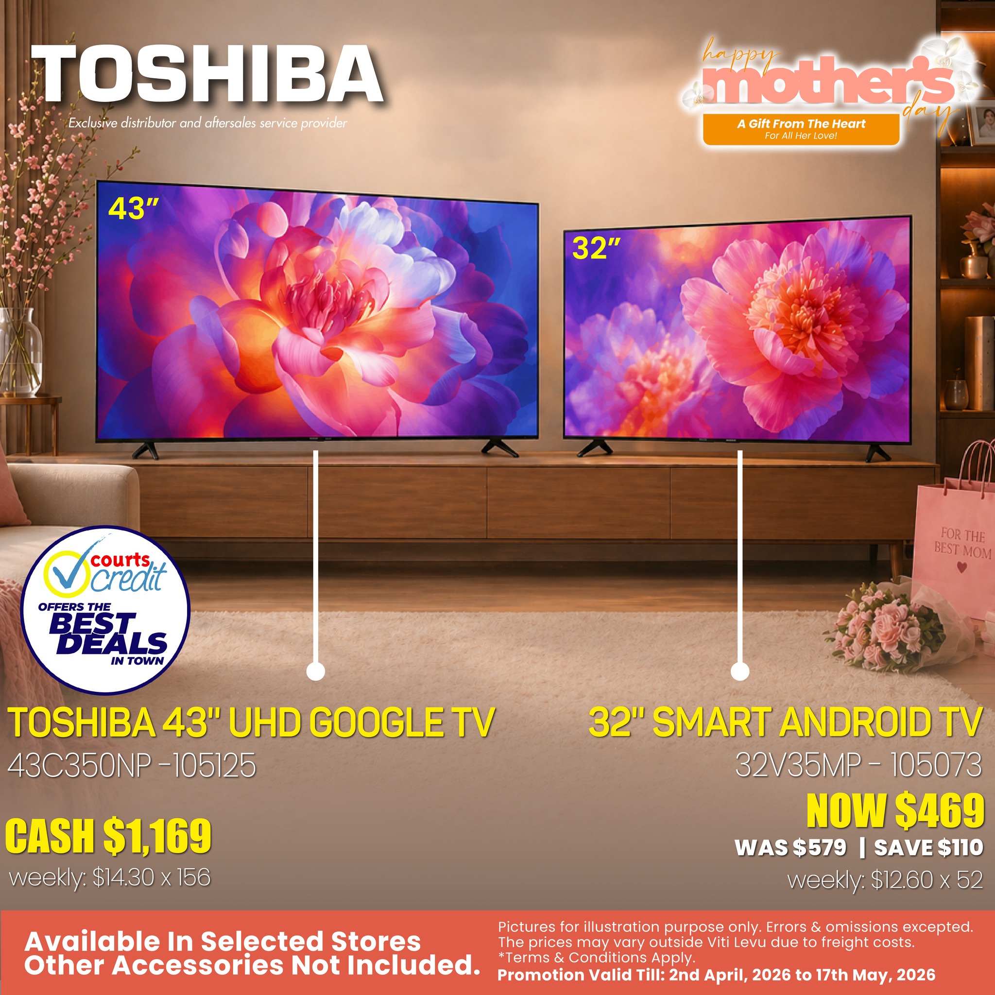 Toshiba TVs Mother's Day Promotion