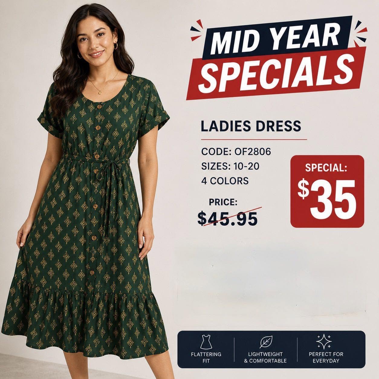 Ladies Dress Mid Year Special