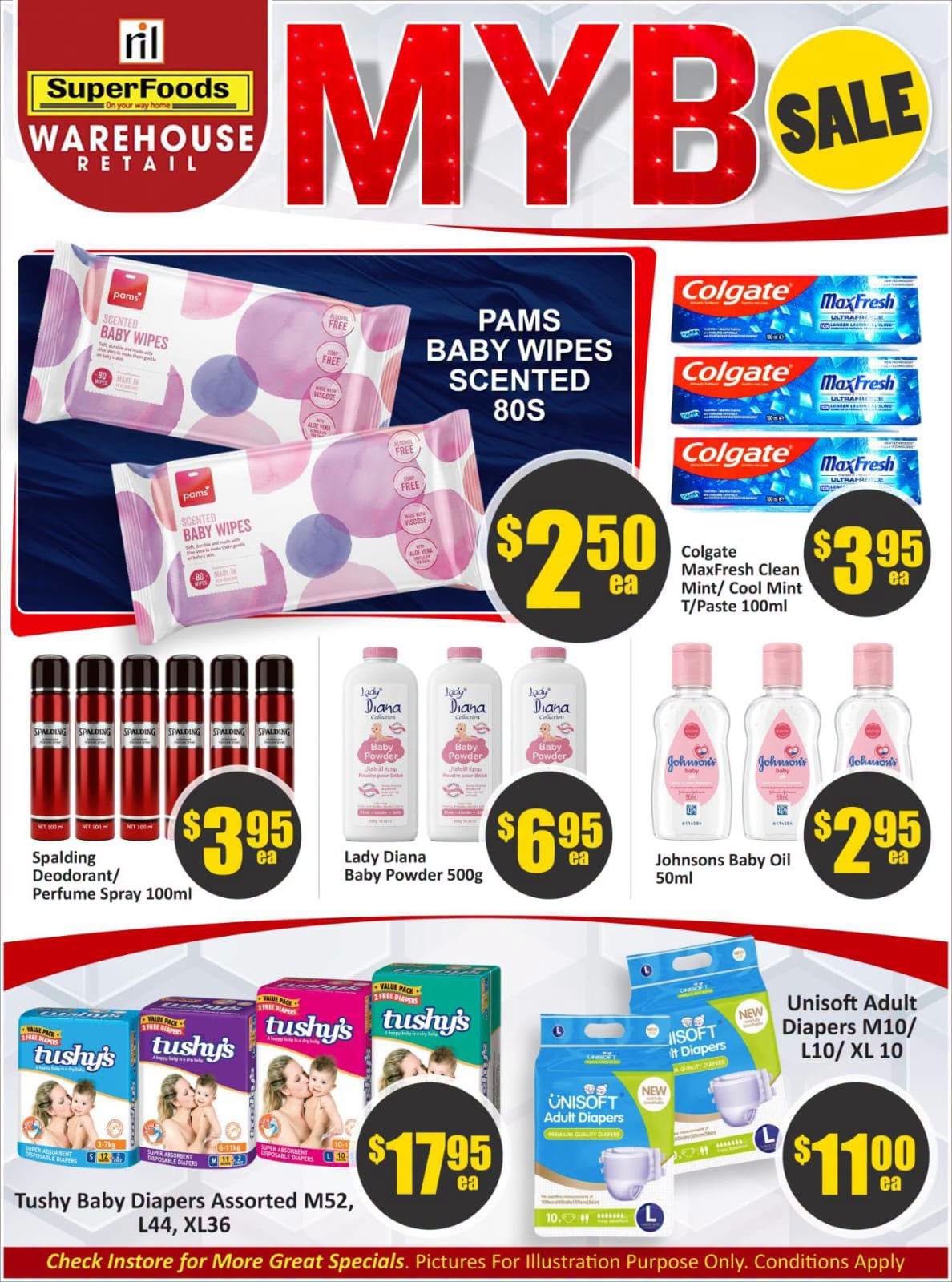 Superfoods Warehouse MYB Sale